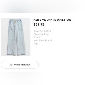 American Eagle Tie Waist Pants